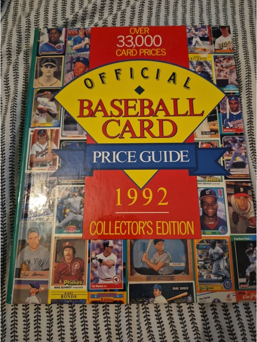 Official Baseball Card Price Guide Book 1992 Collector's Edition   Free Shipping